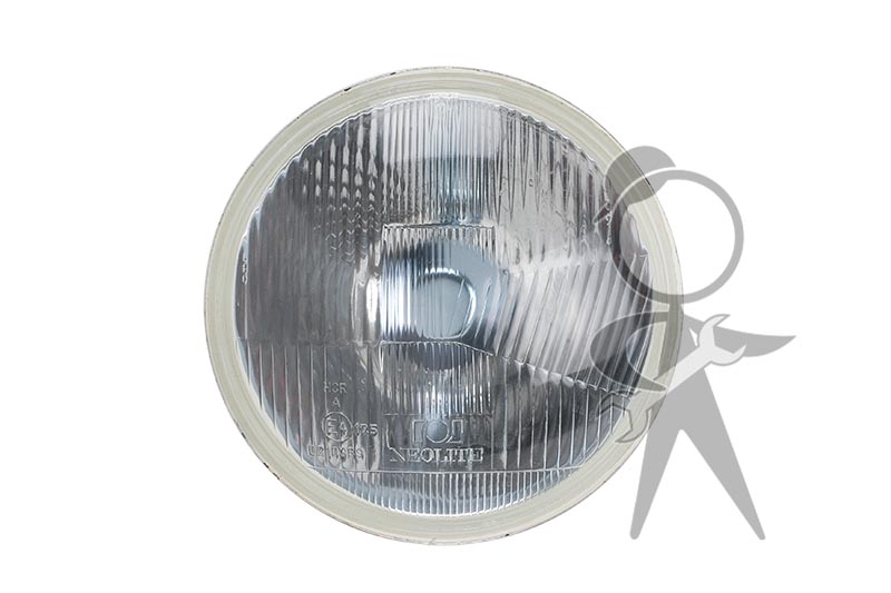 Headlight H4, 12v w/Flat Lens - N176144