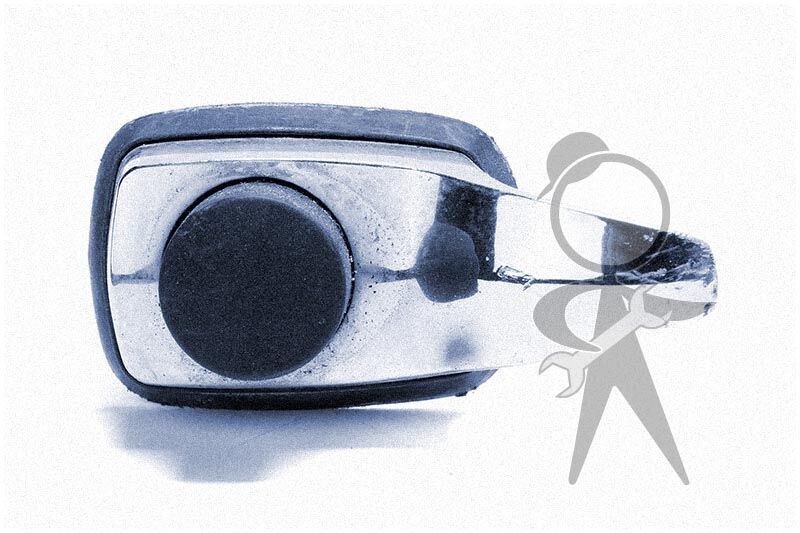 Handle, Deck Lid, Blk, Non Lock w/ChrmBtn - 113-827-503 G B U